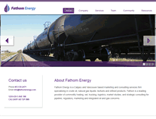 Tablet Screenshot of fathomenergy.com